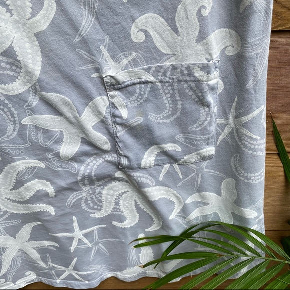 iCANTOO Gray V-neck Starfish T-Shirt Dress - Picture 5 of 10